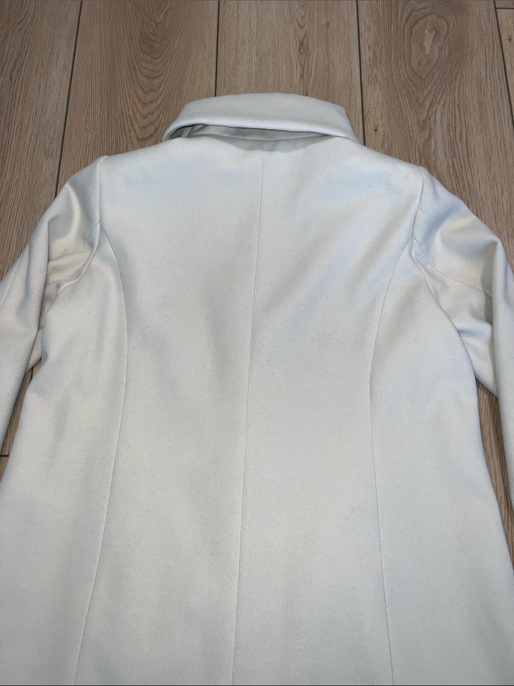 cleo Cream A-Line Stand Collar Trench Coat - Picture 11 of 14